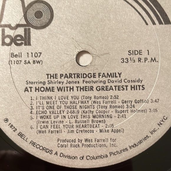 12” vinyl album - “The Partridge Family At Home With Their Greatest Hits” 🌻 - Picture 4 of 7